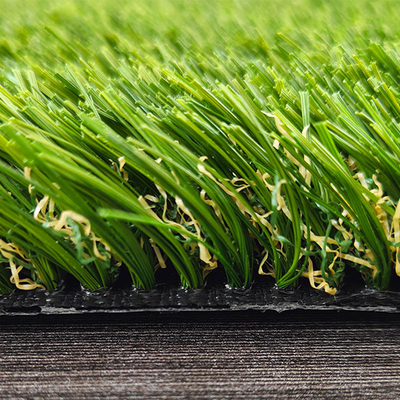 العشب الأخضر الاصطناعي مع اللاصق PU يستخدم في الحقول الترفيهية