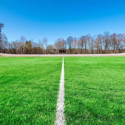 كرة القدم العشب الاصطناعي مقاس 5/8 بوصة مادة PE اللون الأخضر العشب المزيف لملاعب كرة القدم وملاعب المدرسة