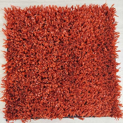 الطوب الأحمر التنس العشب الاصطناعي 6300 Dtex 25mm شبكة العشب متعددة الوظائف الحفاظ المنخفض