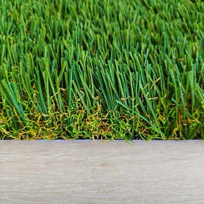 8800 Dtex 40mm ارتفاع الكومة الساخنة ذوبان الأقمشة دعم المناظر الطبيعية العشب الاصطناعي في 4 ألوان