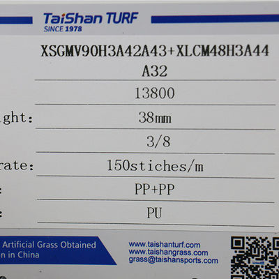 38mm 13800 Dtex العشب الاصطناعي العشب الاصطناعي لتصميم الملاعب