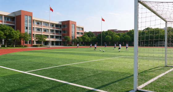 16500 Dtex PU Coating Football Artificial Turf with 50mm Pile Height for Daily Practices and International Competitions